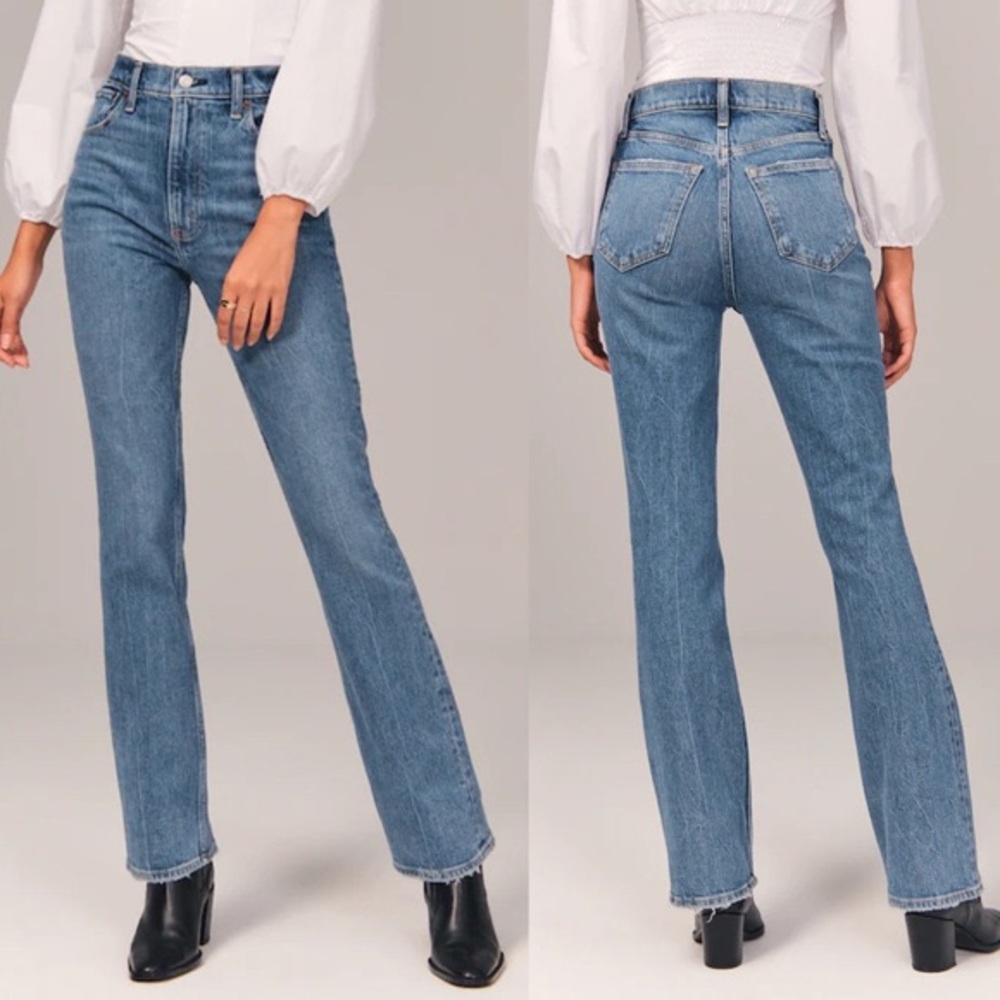 Abercrombie & Fitch 70s Vintage Flare Ultra High Rise Jeans Size 29/8
